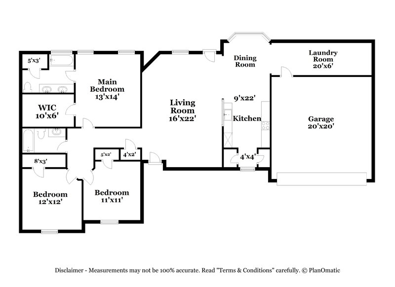 2,115/Mo, 7632 Woodshire Dr Horn Lake, MS 38637 Floor Plan View