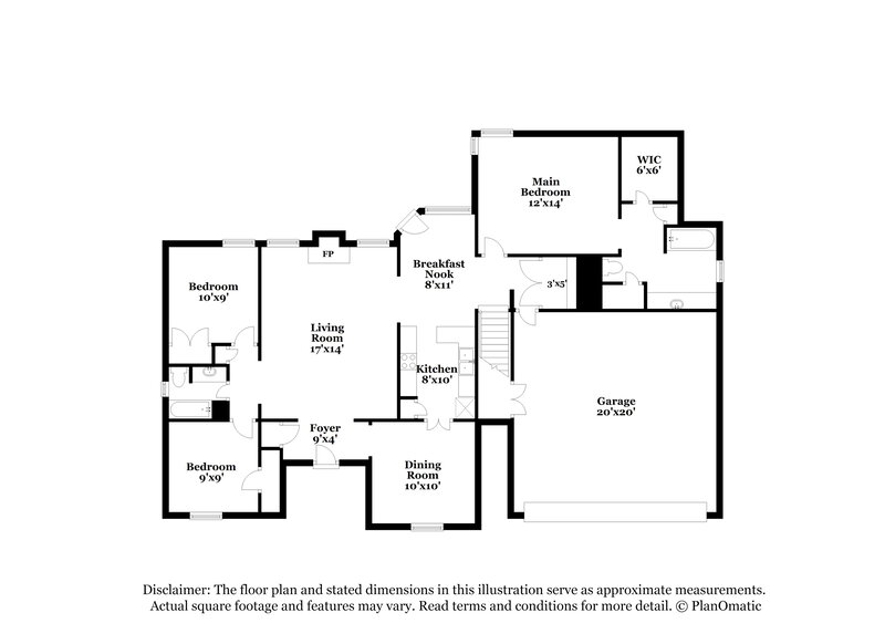 3,570/Mo, 1937 Pecan Meadows Southaven, MS 38671 Floor Plan View