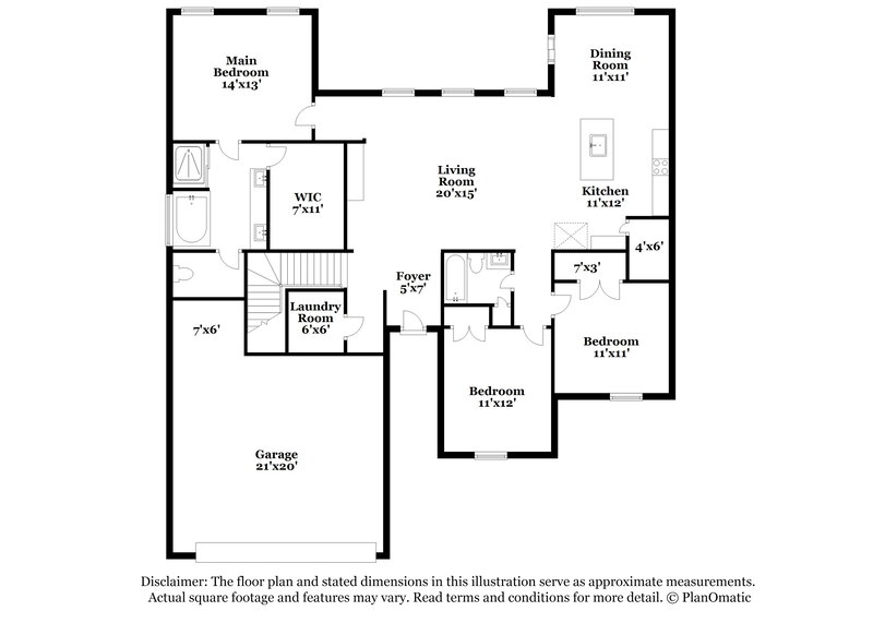 2,195/Mo, 3835 Dawnwood Cir W Southaven, MS 38672 Floor Plan View