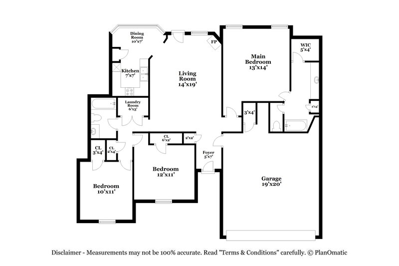 1,765/Mo, 7179 Raleigh Lagrange Rd Cordova, TN 38018 Floor Plan View