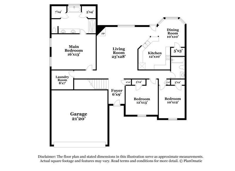 1,900/Mo, 2785 Pinnacle Dr Southaven, MS 38672 Floor Plan View