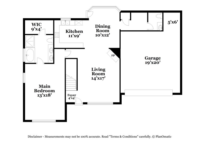 1,640/Mo, 5820 Ridgetop Dr Horn Lake, MS 38637 Floor Plan View