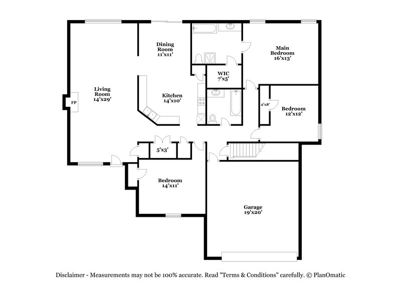 1,915/Mo, 8695 Chris Suzanne Cir Cordova, TN 38018 Floor Plan View 2