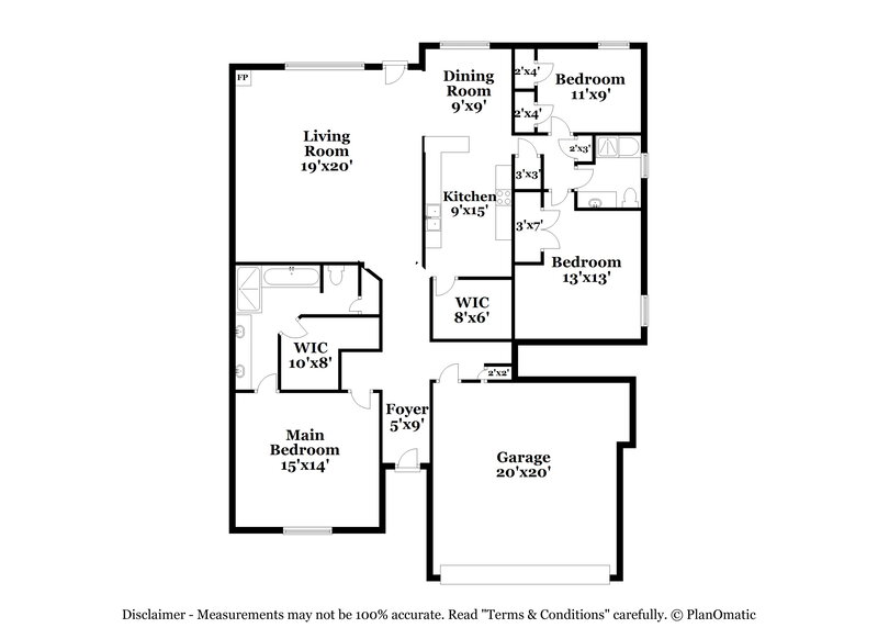 1,980/Mo, 7214 Grapetree Trl Cordova, TN 38018 Floor Plan View