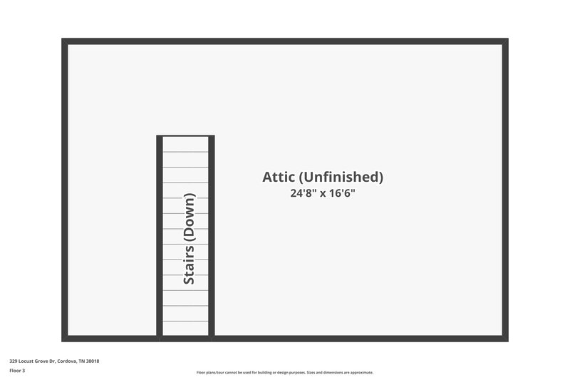 1,940/Mo, 329 Locust Grove Dr Memphis, TN 38018 Floor Plan View 3