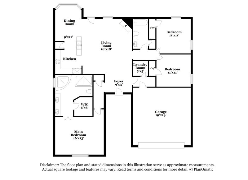 1,850/Mo, 4845 Cantata Dr Walls, MS 38680 Floor Plan View