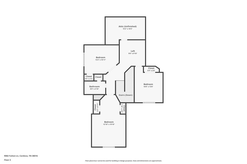 2,175/Mo, 9082 Fulton Ln Memphis, TN 38016 Floor Plan View 2