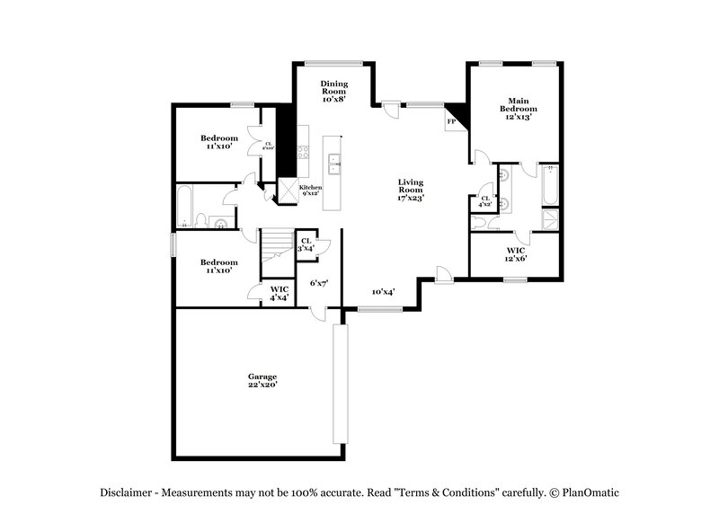 2,410/Mo, 1345 Bending Oak W Hernando, MS 38632 Floor Plan View