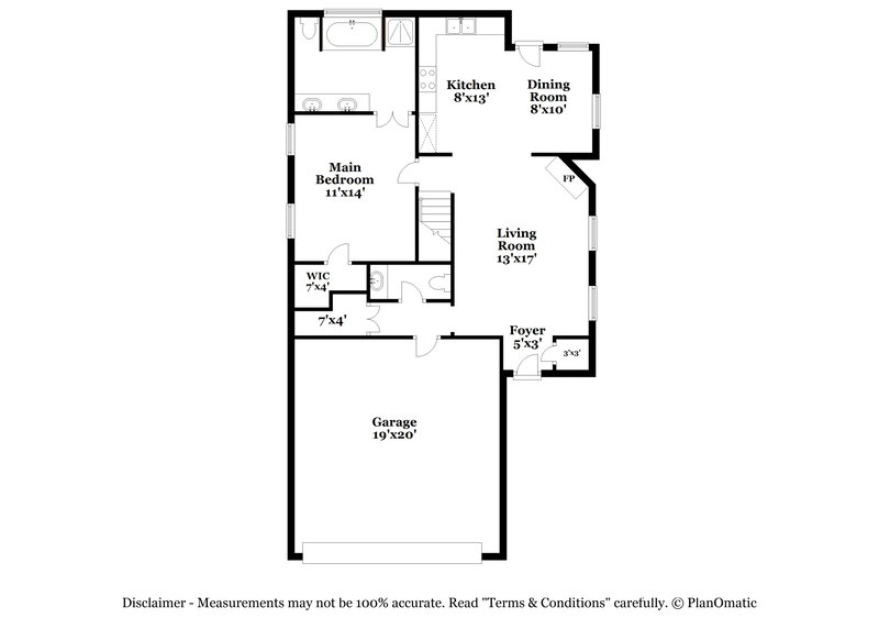 1,875/Mo, 5375 Pollard Dr Southaven, MS 38671 Floor Plan View
