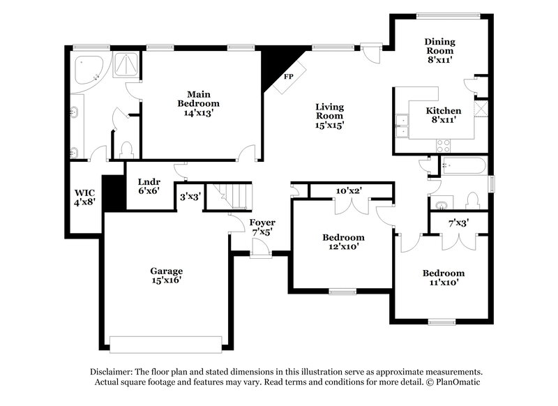 1,890/Mo, 3226 Latimer Rd Horn Lake, MS 38637 Floor Plan View