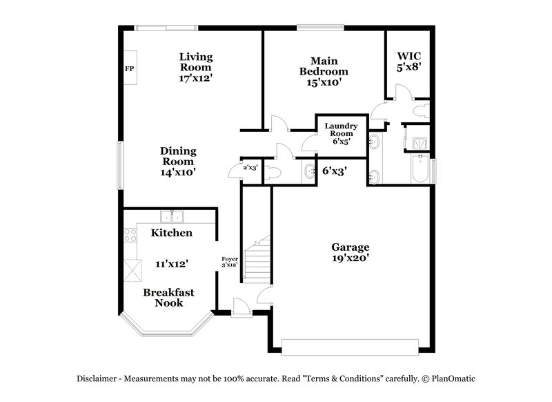 2,020/Mo, 1024 Scofield Dr Cordova, TN 38018 Floor Plan View