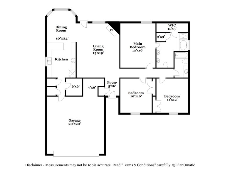 1,860/Mo, 10873 E Ridge Dr Olive Branch, MS 38654 Floor Plan View