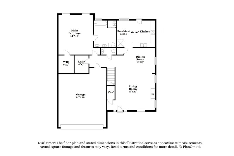 2,095/Mo, 8429 Wild Dune Ln Bartlett, TN 38002 Floor Plan View