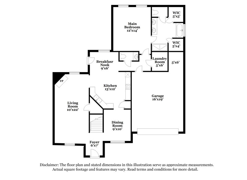 2,010/Mo, 9213 Gavin Dr Olive Branch, MS 38654 Floor Plan View