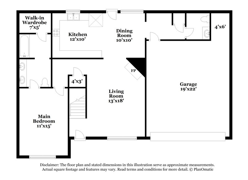 1,965/Mo, 7444 Holly Grove Dr Olive Branch, MS 38654 Floor Plan View