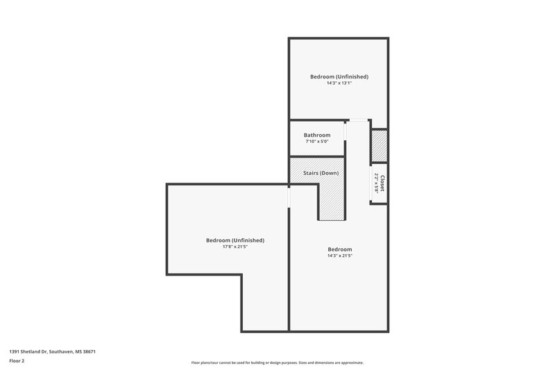 2,240/Mo, 1391 Shetland Dr Southaven, MS 38671 Floor Plan View 2