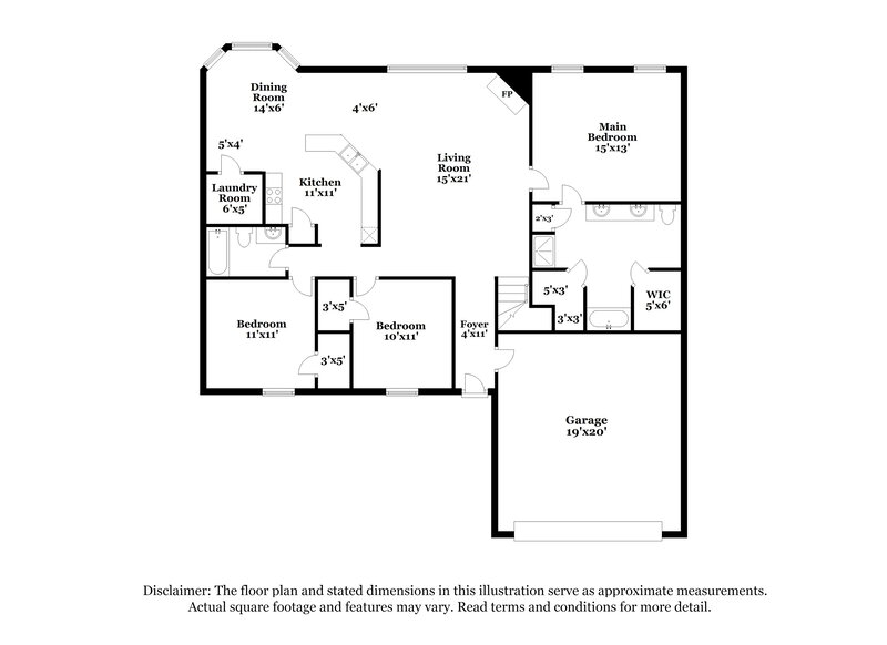 1,925/Mo, 4060 Triple Crown Loop N Southaven, MS 38671 Floor Plan View