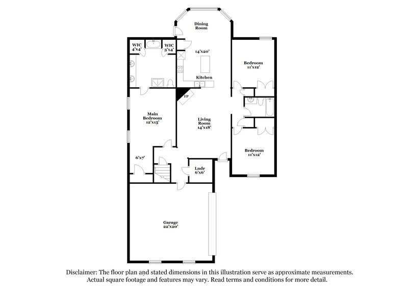 2,195/Mo, 5690 Bedford Loop W Southaven, MS 38672 Floor Plan View