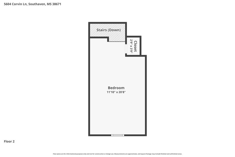 2,080/Mo, 5604 Corvin Ln Southaven, MS 38671 Floor Plan View 2