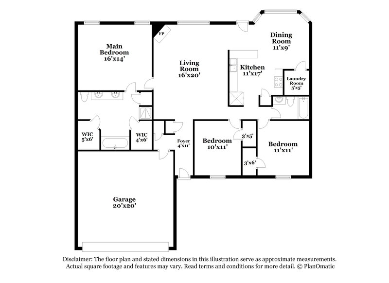 2,690/Mo, 1656 Mary Payton Dr Southaven, MS 38671 Floor Plan View