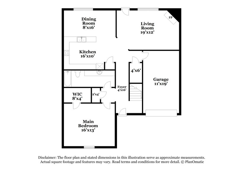 1,765/Mo, 5905 Kayla Dr Southaven, MS 38671 Floor Plan View