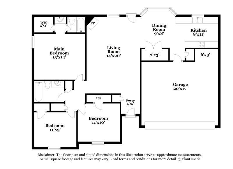 1,475/Mo, 6926 Ginwood Cove Walls, MS 38680 Floor Plan View