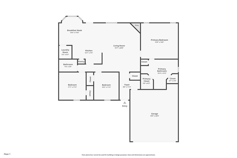 1,645/Mo, 4393 Citation Dr Southaven, MS 38671 Floor Plan View