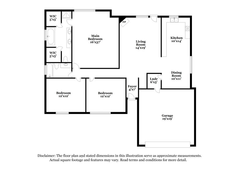 1,785/Mo, 10054 Fox Hunt Dr Olive Branch, MS 38654 Floor Plan View