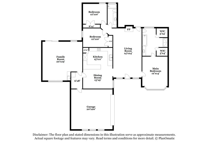 1,875/Mo, 5430 Stateline Rd Walls, MS 38680 Floor Plan View