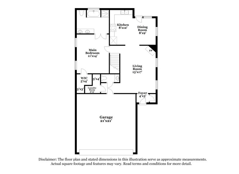 1,765/Mo, 5713 Kaitlyn Dr W Walls, MS 38680 Floor Plan View