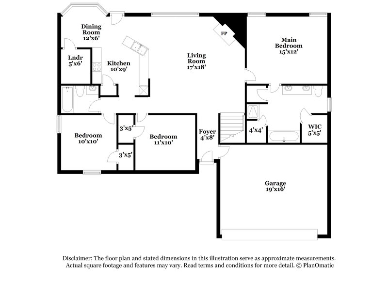 2,010/Mo, 8166 Martin Dr Southaven, MS 38671 Floor Plan View