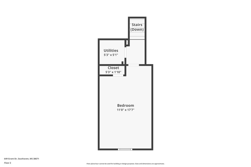 1,815/Mo, 649 Grant Dr Southaven, MS 38671 Floor Plan View 2