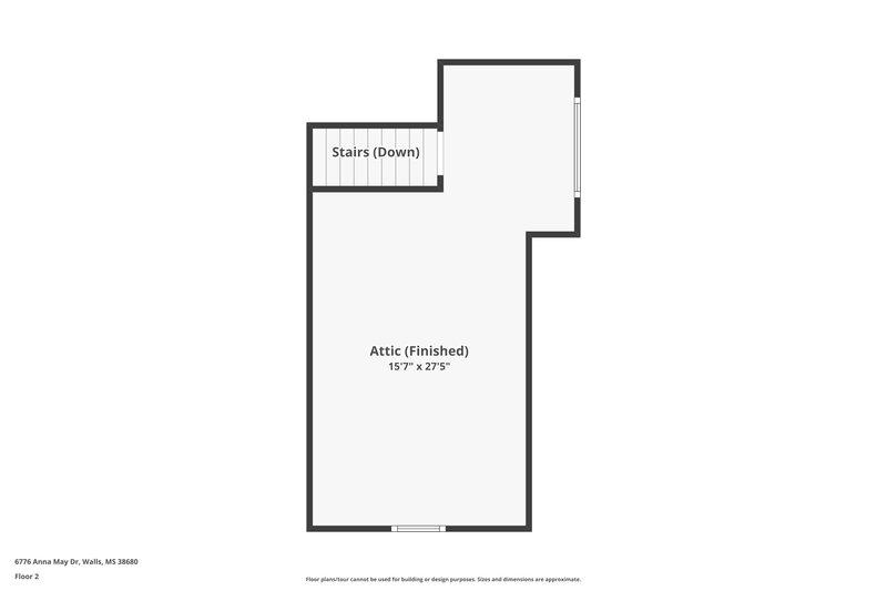 1,610/Mo, 6776 Anna May Dr Walls, MS 38680 Floor Plan View 2