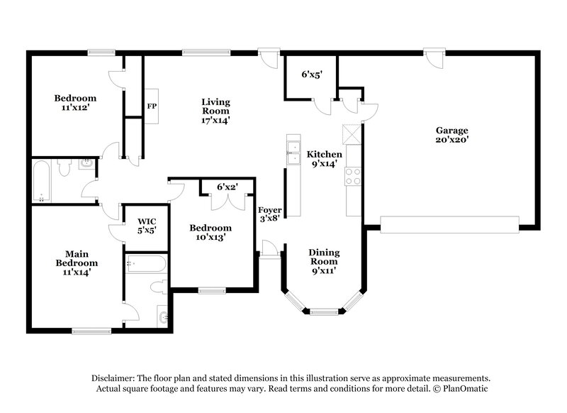1,580/Mo, 1721 Central Trails Dr Southaven, MS 38671 Floor Plan View