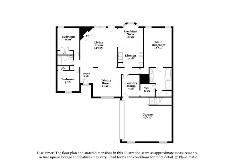 2,210/Mo, 2944 Keeley Cove Southaven, MS 38671 Floor Plan View