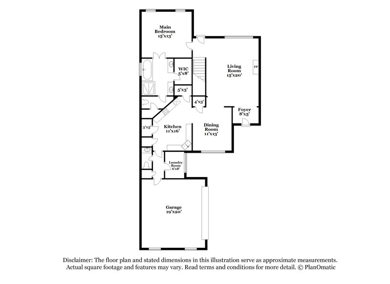 1,540/Mo, 1352 Arbor Lake Dr Horn Lake, MS 38637 Floor Plan View