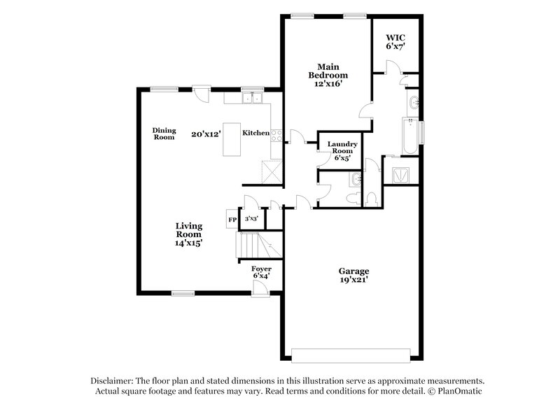 1,915/Mo, 2763 Box Turtle Cove Cordova, TN 38016 Floor Plan View