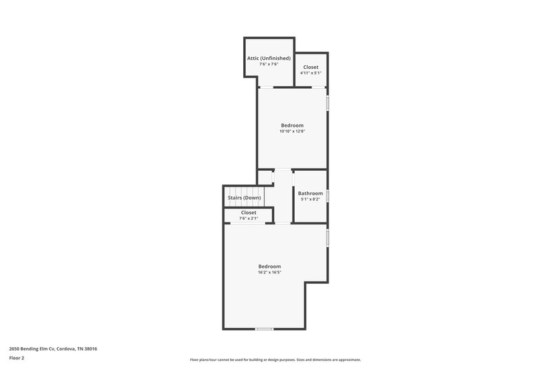 1,685/Mo, 2650 Bending Elm Cove Cordova, TN 38016 Floor Plan View 2