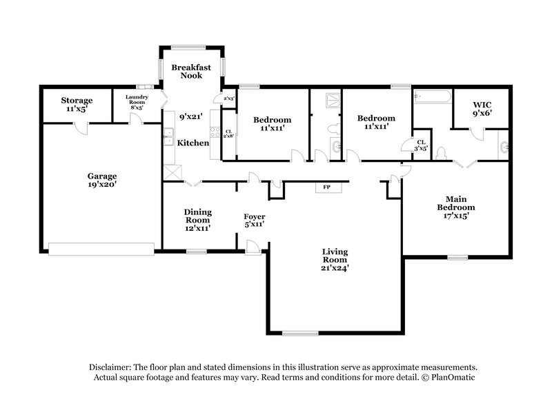 1,785/Mo, 8481 Kettering Dr Cordova, TN 38016 Floorplan View