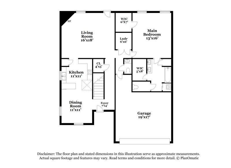 1,775/Mo, 10010 Cameron Ridge Trail Cordova, TN 38016 Floorplan View