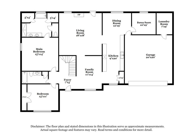 2,490/Mo, 2224 Webbing Dr Cordova, TN 38016 Floorplan View