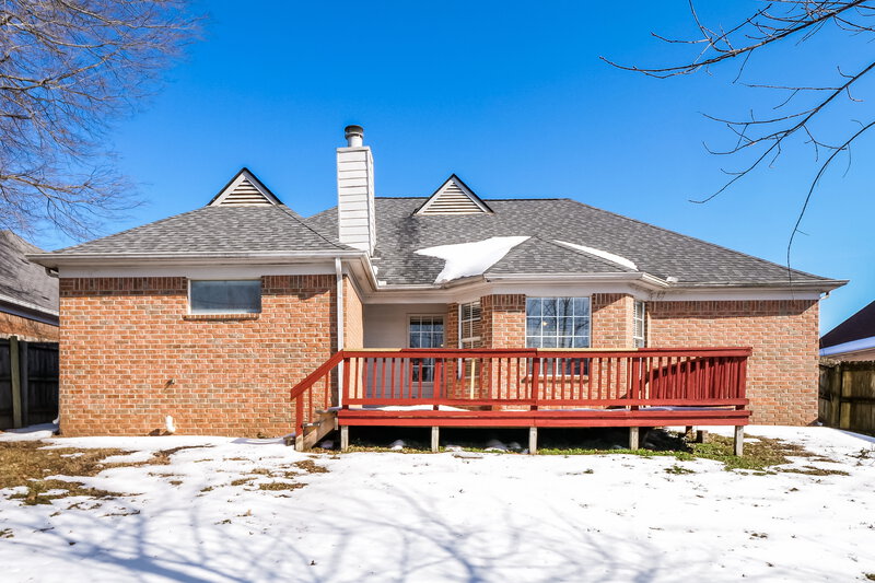 1,830/Mo, 2839 Fletcher View Dr Cordova, TN 38016 Rear View