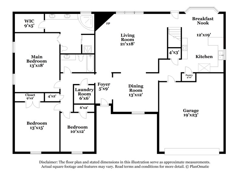 2,400/Mo, 8815 Chimneyrock Blvd Cordova, TN 38016 Floorplan View