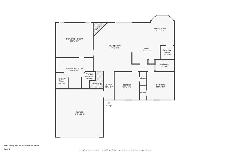 2,260/Mo, 2780 Shady Well Ln Cordova, TN 38016 Floor Plan View