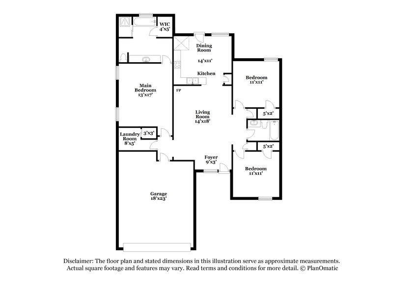 1,895/Mo, 2806 Breezy Ridge Trail Cordova, TN 38016 Floor Plan View