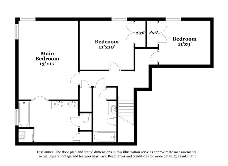 1,840/Mo, 2786 Breezy Ridge Trail Cordova, TN 38016 Floor Plan View 2