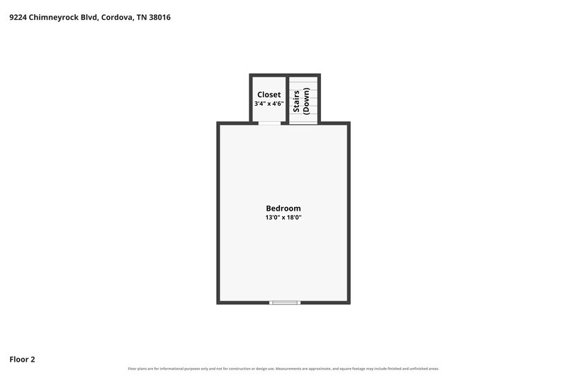 2,190/Mo, 9224 Chimneyrock Blvd Cordova, TN 38016 Floor Plan View 2
