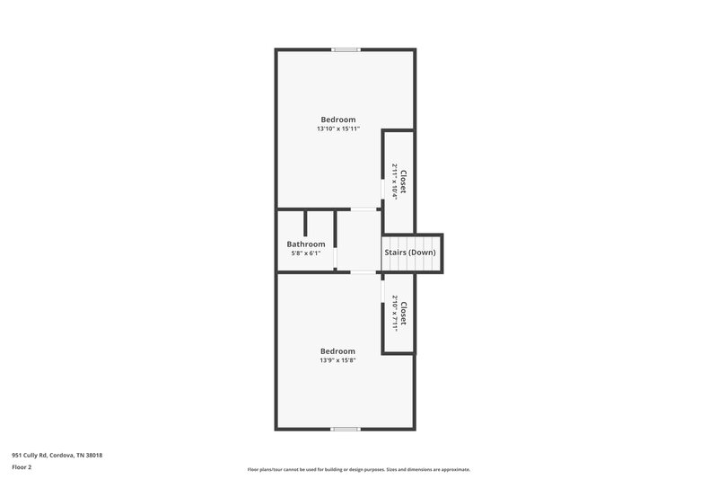 2,080/Mo, 951 Cully Rd Cordova, TN 38018 Floor Plan View 2