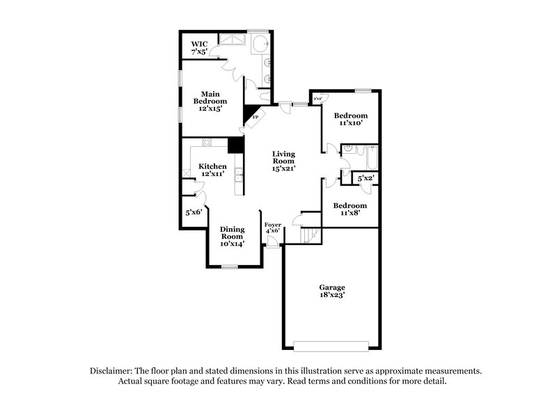 2,160/Mo, 1319 Farwoods Dr Cordova, TN 38018 Floor Plan View