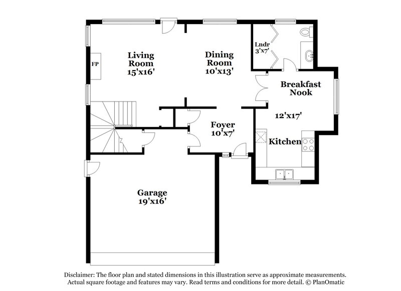 1,940/Mo, 8183 Walnut Valley Cove Cordova, TN 38018 Floor Plan View